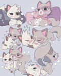 age_difference animal_genitalia anus balls bodily_fluids breastfeeding cum cum_from_mouth cum_in_mouth cum_in_pussy cum_inside cum_on_face cum_on_glasses cum_trail dominant dominant_female duo eyewear fellatio female female_on_top feral gaping gaping_pussy genital_fluids genitals glasses leaking_cum male male/female multi_nipple nipples older_dom_younger_sub older_female on_bottom on_top oral penile penis pussy reverse_cowgirl_position sex sheath small_penis young young_male younger_male kinnni-chan the_gamercat glitch_(the_gamercat) pixel_(the_gamercat) domestic_cat felid feline felis mammal 4:5 absurd_res censored comic hi_res multiple_scenes