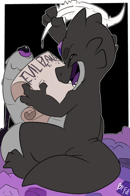 anthro balls barbed_humanoid_penis big_balls big_penis biped black_body black_scales bodily_fluids countershade_face countershade_scales countershade_torso countershading erection eyebrows eyes_closed foreskin genital_fluids genitals glans holding_feather holding_scroll holding_writing_utensil huge_balls huge_penis humanoid_genitalia humanoid_penis hybrid_genitalia hybrid_penis hyper hyper_balls hyper_genitalia hyper_penis male nude open_mouth penile_spines penis precum scales sharp_teeth sitting solo tan_body tan_countershading tan_scales teeth text tongue writing_text young young_anthro young_male fuf ambiguous_species scalie 2019 2:3 english_text hi_res