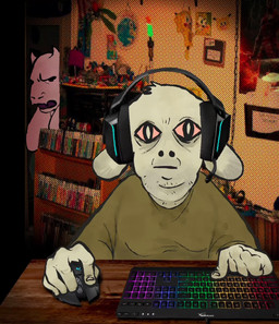 2_horns 5_fingers ambiguous_gender angry anthro beak blue_body blue_feathers chair clothed clothed_anthro clothing computer_keyboard computer_monitor computer_mouse controller desk drugs duo electronics eye_bags feathers feces fingers fur furniture game_controller gaming headgear headphones headset horn lazy_eye open_mouth photo_background playing_video_game poking pooping poster profanity sitting soiling solo staggered_blinking stoned stubble substance_intoxication table text tongue what white_body white_fur winged_arms wings yelling rinkadink deltarune discord_(app) go_to_the_bathroom_now microsoft minecraft mojang sonichu_(series) undertale_(series) xbox_game_studios berdly fan_character sonichu_(character) togore_dreemurr toriel avian bird boss_monster_(undertale) bovid caprine goat mammal 2025 2d_animation animated english_audio english_description english_text frame_by_frame hi_res mixed_media photography_(artwork) short_playtime sound video female_(lore) male_(lore) mother_(lore) mother_and_child_(lore) mother_and_son_(lore) parent_(lore) parent_and_child_(lore) parent_and_son_(lore) son_(lore)