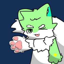 4_fingers anthro big_tail chibi cute_fangs eyebrows fangs fingerpads fingers fur fur_tuft gesture green_eyes looking_at_viewer male male_anthro monotone_tail multicolored_body multicolored_fur neck_tuft one_eye_closed open_mouth open_smile pawpads pink_pawpads smile solo tail teeth tuft two_tone_body two_tone_fur waving waving_at_viewer white_eyebrows white_tail wink qwerty965 rhineqwer canid canine canis mammal wolf 1:1 2025 alpha_channel digital_drawing_(artwork) digital_media_(artwork)