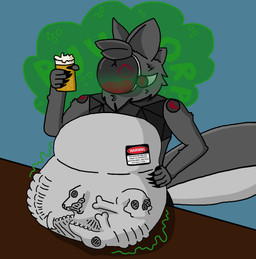 after_vore alcohol ambiguous_gender anthro anthro_prey beer belly belly_rest beverage big_belly bone bones_in_intestines bones_in_stomach burping digestion digestion_noises femboy femboy_pred gas group human_prey machine male male/male male_pred post_digestion vore eviltoaster05 eviltoaster human mammal protogen unknown_species hi_res