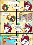 3:4 adolescent age_difference anthro canid canine canis clothed clothing collaboration comic crib dialogue domestic_dog duo english_text equid equine female hair hi_res horse husky kammypup kammypup_(artist) male mammal nordic_sled_dog older_female ponce red_hair runt_(artist) speech_bubble spitz text toddler young young_anthro young_female young_male younger_male