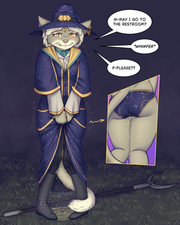 anthro begging blush bodily_fluids bottomwear clothing covering covering_crotch embarrassed female genital_fluids knock-kneed omorashi panties pants peeing solo speech_bubble standing teary_eyes underwear urine watersports wet wet_bottomwear wet_clothing wet_panties wet_pants wet_underwear wetting whimper x-ray_view rockethaslanded felid feline mammal hi_res