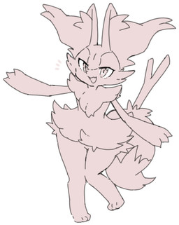3_fingers 3_toes ambiguous_anthro ambiguous_gender anthro arm_tuft big_tail biped cheek_tuft chest_tuft dipstick_tail emanata eyelashes facial_tuft feet fingers flat_chested flesh_fang fluffy front_view fur hip_tuft inner_ear_fluff knock-kneed looking_at_viewer markings nude_ambiguous nude_anthro object_in_tail on_one_leg open_mouth open_smile shoulder_tuft simple_background smile snout solo standing stick stick_in_tail tail tail_markings toes tuft white_background white_sclera yakiniku628 nintendo pokemon braixen canid generation_6_pokemon mammal pokemon_(species) 2022 digital_drawing_(artwork) digital_media_(artwork) full-length_portrait line_art monochrome portrait