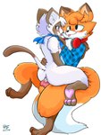andromorph duo intersex male male/male brock_fox brock_(brock_fox) toto_(pimnecone) canid canine felid feline fox mammal 3:4 hi_res
