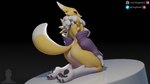 anthro areola big_breasts big_butt blue_eyes breasts butt female mostly_nude nipples pawpads solo tail yin_yang dogzeela dogzeela_(modeler) bandai_namco digimon canid digimon_(species) mammal renamon 16:9 3d_(artwork) digital_media_(artwork) hi_res widescreen