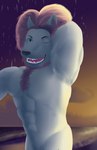 anthro athletic athletic_anthro athletic_male biceps eyebrows fur hair half-closed_eyes king looking_at_viewer male male_anthro muscular muscular_anthro muscular_male narrowed_eyes nude pecs royalty simple_background smile solo standing white_body white_fur morinkashi cartoon_network mao_mao:_heroes_of_pure_heart king_snugglemagne_xxv felid feline lion mammal pantherine digital_media_(artwork) hi_res