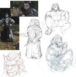Rating: q
ID: 5719659
Date: 2025-07-19 17:24:53 -0400
Status: active
Score: 6
absurd_res anthro big_fangs bulge bust_portrait clothed clothing cutlery darkgem eating fangs felid final_fantasy final_fantasy_xiv final_fantasy_xiv:_shadowbringers front_view hi_res holding_spoon hrothgar kitchen_utensils male mammal mouth_closed muscular muscular_anthro muscular_male partially_colored portrait reference_image runar_(ffxiv) sitting sketch_page solo spoon square_enix standing teeth tools post #5719659