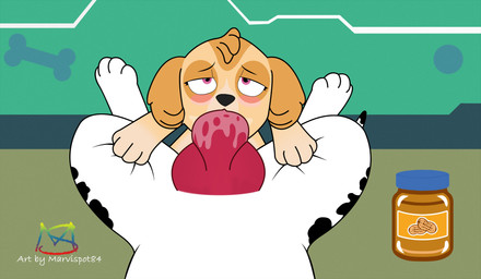 animal_genitalia animal_penis big_penis canine_genitalia canine_penis duo fellatio female female_on_feral feral feral_on_feral feral_pov first_person_view food genitals knot lying male male/female male_pov on_back oral oral_penetration peanut_butter penetration penile penis pink_eyes sex small_but_hung spread_legs spreading young young_feral marvispot84 paw_patrol marshall_(paw_patrol) skye_(paw_patrol) canid canine canis cockapoo dalmatian domestic_dog mammal mixed_breed 2021 absurd_res hi_res