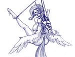 anthro ball_gag bdsm big_breasts bondage bound breasts female gag hands_behind_back horn looking_back nude rear_view side_boob solo spread_legs spreading suspension suspension_bondage wings snickerlewdles hasbro my_little_pony mythology gingersnaps_(oc) equid equine mammal mythological_creature mythological_equine winged_unicorn hi_res