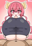 big_breasts big_penis bouncing_breasts breasts clothing duo female first_person_view genitals hair horn huge_breasts huge_penis male male/female nipple_outline penis pink_eyes pink_hair shirt short_stack skindentation slightly_chubby thong topwear under_boob underwear wide_hips dododon miss_kobayashi's_dragon_maid mythology ilulu animal_humanoid dragon dragon_humanoid horned_humanoid human humanoid mammal mythological_creature mythological_scalie scalie animated hi_res