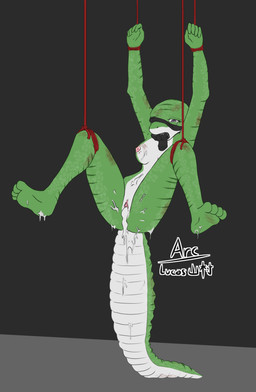 after_rape after_sex after_vaginal anthro bdsm bite bite_mark blindfold bodily_fluids bondage bound breasts clitoris clitoris_piercing cum cum_in_vagina cum_inside cum_on_body cum_on_breasts cum_on_feet cum_on_tail empty_eyes excessive_cum excessive_genital_fluids feet female forced gag gagged genital_fluids genital_piercing genitals leaking_cum nipple_bite nipple_fetish nipple_play nipples piercing rape restraints rope rope_bondage scales scratches sex spread_legs spread_vulva spreading suspension suspension_bondage tail tears vulva arc_rose gecko lizard reptile scalie