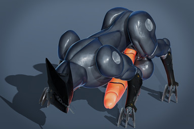 abstract_background armor balls big_balls big_penis crouching eyeless feral genitals glistening glistening_body glistening_metal glowing glowing_genitalia glowing_penis grey_body hexagonal_grid high-angle_view huge_balls huge_penis joints latex latex_body light lipless looking_offscreen machine male male_feral metal metal_claws metal_plates metallic_body orange_penis penis plate_armor quadruped segmented_penis slim_feral slim_male solo three-quarter_view tongue tongue_out urethra arctiwolf konami metal_gear metal_gear_rising:_revengeance platinumgames blade_wolf android robot robot_feral 2026 3:2 3d_(artwork) absurd_res digital_media_(artwork) english_description full-length_portrait hi_res lighting portrait shaded smaller_version_at_source