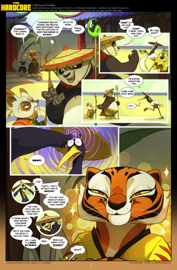 4_fingers cape chakra claws clothed clothing comic_panel dialogue dialogue_box female feral fingers fur group happy hat headgear headwear jade_palace love male markings orange_body orange_fur pose proud red_eyes speech_bubble spread_arms staff stairs striped_body striped_fur striped_markings striped_tail stripes tail tail_markings text toe_claws yellow_sclera chilllum skyrilius dreamworks kung_fu_panda master_crane master_mantis master_monkey master_po_ping master_shifu master_tigress master_viper zhen_(kung_fu_panda) ailurid avian bear bird canid canine corsac_fox crane_(bird) felid fox giant_panda gruiform haplorhine mammal monkey pantherine primate red_panda reptile scalie snake tiger true_fox viper absurd_res comic credits english_text hi_res url