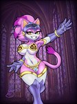 amber_eyes anthro armor bikini bikini_armor breasts clothing exposure_variation eyelashes female fur looking_at_viewer mostly_nude photo_background purple_body purple_fur solo swimwear two-piece_swimsuit unconvincing_armor white_body white_fur barely_sly sega sonic_and_the_black_knight sonic_storybook_series sonic_the_hedgehog_(series) blaze_the_cat sir_percival_(sonic_and_the_black_knight) domestic_cat felid feline felis mammal 3:4 hi_res photography_(artwork) signature