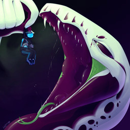 anthro blush blush_lines bodily_fluids breath candy dangling dessert duo extreme_size_difference fangs food glowing gummy_(food) gummy_snake imminent_vore male male/male mouth_shot nervous open_mouth oral_vore saliva saliva_string size_difference teeth tongue tongue_out translucent vore scalesack_(hex) chewis_(scalesack) thunk_(thunkafterhours) blood_python food_creature gummy_creature human living_candy mammal python reptile scalie snake 1:1 absurd_res headshot_portrait hi_res icon portrait