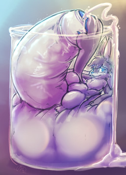 anthro balls beaker big_balls big_penis blue_eyes blue_glans blue_pawpads blue_penis bodily_fluids chest_tuft constrained container cum cup disproportionately_shrunk ejaculation excessive_cum excessive_genital_fluids foreskin fur genital_fluids genitals glans huge_balls huge_penis hyper hyper_balls hyper_genitalia hyper_micro hyper_penis immobile in_container in_cup in_jar jar laboratory_equipment laboratory_glassware male micro multi_ear nervous nervous_smile paw_tail pawpads paws penis purple_shading science scientific_instrument shrinking sitting_on_penis size_transformation solo test_tube transformation tuft white_balls white_body white_fur white_penis mink_of_the_end mythology bat dragon furred_dragon furred_scalie hybrid mammal mythological_creature mythological_scalie scalie absurd_res hi_res