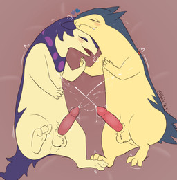 3_toes animal_genitalia animal_penis balls biped blush bodily_fluids breath cum cum_on_body cumshot curling_toes duo ejaculation erection eyes_closed feet feral feral_on_feral foot_fetish foot_play footsie fur genital_fluids genitals hand_holding hands-free heart_symbol intraspecies looking_pleasured lying male male/male orgasm orgasm_face paws penis semi-anthro shaking simple_background simultaneous_orgasms smile spontaneous_ejaculation stimulation-free_orgasm sweat text toes year ellistia nintendo no_nut_november no_nut_sabotage pokemon pokemon_legends_arceus generation_2_pokemon generation_8_pokemon hisuian_form hisuian_typhlosion mammal pokemon_(species) regional_form_(pokemon) typhlosion 2023 artist_name digital_drawing_(artwork) digital_media_(artwork) hi_res meme