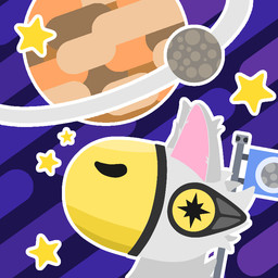anthro cosmic_background flag fur jupiter_(planet) machine male moon orbit planet protogen_visor solo space space_background star white_body white_fur yellow_visor mindgenai canid canine fox mammal protogen 1:1 2023 colored digital_drawing_(artwork) digital_media_(artwork) lineless shaded