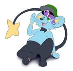 carrying_another clothing duo hat headgear headwear on_head scarf mendobear nintendo pokemon element_(zapcatelement) fan_character quote_(nulloffset) generation_1_pokemon generation_4_pokemon pokemon_(species) rattata shinx hi_res