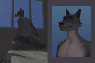 anthro male solo asmoclaw mythology canid canine canis domestic_dog mammal mythological_canine mythological_creature werecanid werecanine werecreature werewolf 3:2 digital_media_(artwork) hi_res