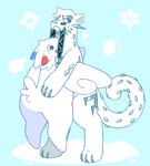 2_toes anthro beard bodily_fluids broken_sword diamond_(marking) digitigrade duo eyebrows facial_hair fangs feathers feet fur fur_markings hair holding_up_other_character hug ice male male/male markings melee_weapon multicolored_body paws peril size_difference snow sweat sword tail tail_feathers teeth thick_tail toes weapon whiskers white_body white_fur white_hair vexedcalyx nintendo pokemon gregory_(vexedcalyx) samuel_(vexedcalyx) chien-pao elemental_creature felid generation_4_pokemon generation_9_pokemon legendary_pokemon mammal mineral_fauna pantherine pokemon_(species) snow_creature snow_leopard togekiss 2024 colored digital_drawing_(artwork) digital_media_(artwork)