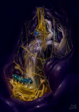 anthro anthro_pred balls blue_penis blue_tongue bodily_fluids bone bones_in_stomach detailed_internal drinking dripping erection fangs foam genitals goo_drip guts horn inside_stomach knot knotted_penis larger_anthro larger_male larger_pred male male_pred male_prey masturbating_prey masturbation muscular muscular_anthro muscular_male organs penis purple_body purple_flesh purple_insides purple_internal red_eyes saliva saliva_drip saliva_string sharp_teeth size_difference slime soft_vore spiked_tail spikes spikes_(anatomy) stomach stomach_acid tail teeth tongue tongue_out vore wet willing_pred willing_prey koshquasar mythology ajax_(ajaxk) devourer_(razor_koopa) canid canine canis domestic_dog dragon goo_creature goo_dragon husky mammal mythological_creature mythological_scalie nordic_sled_dog scalie spitz 2025 absurd_res hi_res