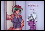 abs anthro biceps black_border border clothing female midriff muscular muscular_female tight_clothing kb-unlimited demitails tirah canid canine canis fox hybrid mammal murid murine rat rodent wolf comic