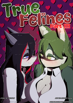 anthro blue_eyes blush blush_lines breasts cleavage clothed clothing dark_hair duo female female/female green_body green_eyes green_hair hair red_hair shy simple_background smile stare text lizzard_sama flora_(katson) marina_(kai_the-shark) aquatic domestic_cat felid feline felis fish mammal shark absurd_res hi_res