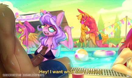 aged_up all_fours ambiguous_penetration animal_genitalia animal_penis anthro anthrofied bikini clothing cutie_mark detailed_background equine_genitalia equine_penis eyes_closed eyewear faceless_character faceless_male female female_penetrated fingers genitals group hair looking_pleasured male male/female male_penetrating male_penetrating_female open_mouth outside penetration penis sex swimming_pool swimwear tail text two-piece_swimsuit water wings sugarlesspaints friendship_is_magic hasbro my_little_pony mythology applejack_(mlp) big_macintosh_(mlp) diamond_tiara_(mlp) fluttershy_(mlp) equid equine mammal mythological_creature mythological_equine pegasus 2025 artist_name digital_media_(artwork) english_text hi_res brother_(lore) brother_and_sister_(lore) daughter_(lore) father_(lore) father_and_child_(lore) father_and_daughter_(lore) incest_(lore) parent_(lore) parent_and_child_(lore) parent_and_daughter_(lore) sibling_(lore) sister_(lore)