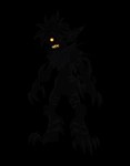 1_eye alpha_channel angry anthro black_body black_fur claws cooler creepy_face dangerous deishun_(species) ears_back fan_character fangs fur heartless kingdom_hearts male monster pivoted_ears power-up rage_face simple_background smoke solo spines square_enix tail teeth transparent_background yellow_eyes zarjhan_mary