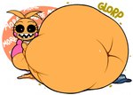 anthro belly bib big_belly bottomwear clothed clothing deep_navel derived_sound_effect digestion digestion_noises eyelashes female female_pred food glorp hat headgear headwear holding_belly huge_belly looking_at_viewer machine navel onomatopoeia open_mouth overweight overweight_anthro overweight_female pink_bottomwear pink_clothing pizza pizza_slice rumbling_stomach sharp_teeth sloshing_belly smile solo sound_effects teeth text thick_thighs topwear vore white_clothing white_topwear wide_hips yellow_body spaghettiz five_nights_at_freddy's five_nights_at_freddy's_2 scottgames toy_chica_(fnaf) animatronic avian bird chicken galliform gallus_(genus) phasianid robot 2024 digital_media_(artwork) english_text hi_res