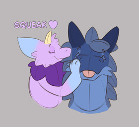 antlers blue_body blue_ears blue_paws blue_wings dewlap_(anatomy) dragon_paws duo female feral fluffy fluffy_ears fluffy_tail fur horn inflatable kiss_on_cheek kissing larger_male male male/female multicolored_body multicolored_fur pink_body pink_fur pool_toy princess purple_body purple_fur romantic romantic_couple royalty size_difference smaller_female squeaking tail tail_fluff two_tone_body wings yellow_eyes yellow_horn digitalscales mythology drak_(digitalscales) petal_(dapperhedgehog) animate_inanimate dragon eastern_dragon fairy_dragon furred_dragon furred_scalie living_inflatable lizard mythological_creature mythological_scalie reptile scalie winged_dragon wingless_dragon absurd_res colored_sketch hi_res sketch