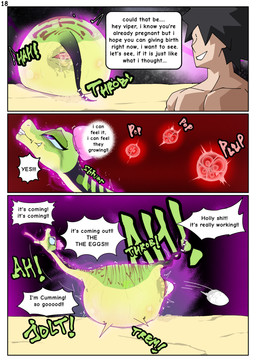 ahegao anthro belly big_belly dividing_ovum egg egg_from_cloaca female feral fertilizing huge_belly hyper hyper_belly hyper_pregnancy impregnation looking_pleasured male male/female oviposition pregnant pregnant_female pregnant_feral rapid_pregnancy text acrossline dreamworks kung_fu_panda master_viper human mammal reptile scalie snake comic english_text hi_res