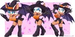 anthro big_breasts blue_eyeshadow breasts cleavage clothed clothing eyelashes eyeshadow female fingers green_eyes holidays magic_user makeup solo witch witch_costume steve_jones halloween sega sonic_the_hedgehog_(series) rouge_the_bat bat mammal 2023 digital_media_(artwork) hi_res