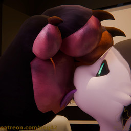 anthro dirty_paws duo feet foot_fetish foot_lick foot_on_face licking looking_at_foot male male/male pawpads paws tongue peq42 avali skulldog_(species) 1:1 3d_(artwork) digital_media_(artwork) hi_res