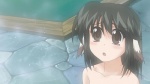 bath bathhouse black_hair blush brown_eyes female hair long_hair looking_at_viewer solo standing water unknown_artist utawarerumono aruru animal_humanoid canid canid_humanoid canine canine_humanoid canis dog_humanoid domestic_dog humanoid hybrid mammal mammal_humanoid