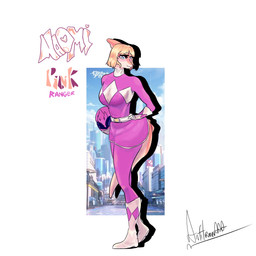 alternate_costume anthro blonde_hair bone_frill boots border clothing cosplay eyebrow_through_hair eyebrows female footwear frill_(anatomy) front_view gloves green_eyes hair hand_on_hip handwear knee_boots knee_highs legwear medium_hair orange_body pink_clothing pose screencap screencap_background shadow shoes solo spiked_tail spikes spikes_(anatomy) standing superhero_costume tail text translucent translucent_hair white_body white_boots white_border white_clothing white_footwear white_gloves white_handwear anfitrionaaa goodbye_volcano_high ko_op_(game_developer) power_rangers naomi_(gvh) pink_ranger dinosaur hadrosaurid ornithischian ornithopod parasaurolophus prehistoric_species reptile scalie 1:1 absurd_res artist_name character_name colored full-length_portrait hi_res portrait shaded