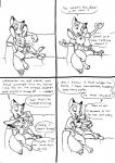 anthro buckteeth canid canine clothing comic dialogue disney duo english_text eric_schwartz female fox furniture hi_res judy_hopps lagomorph leporid long_ears mammal monochrome nick_wilde rabbit red_fox size_difference sofa teeth text true_fox zootopia