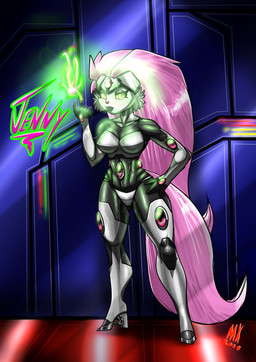 anthro bodysuit clothing female skinsuit solo tight_clothing monkeyxflash bucky_o'hare_(series) jenny_(bucky_o'hare) felid feline mammal hi_res