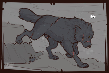 animal_genitalia animal_penis canine_genitalia canine_penis claws digitigrade duo feet feral finger_claws front_view fur genitals grey_body grey_fur looking_at_viewer male outside penis penis_tip quadruped scar sheath snout solo_focus standing tail toe_claws toes yellow_eyes clyde_wolf grom_(character) canid canine canis mammal mouse murid murine rodent wolf 2026 3:2 digital_drawing_(artwork) digital_media_(artwork)