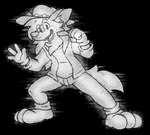 analog_glitch anthro big_feet bottomwear clothed clothing cowboy cowboy_hat distortion feet glitch gloves hair handwear hat headgear headwear looking_at_viewer male open_mouth pants paranormal paws simple_background smile solo southern static toes topwear transparent_background vhs_filter white_body milesmeelezz a-ry_(character) canid canine canis coyote entity ghost mammal spirit absurd_res alpha_channel digital_media_(artwork) hi_res