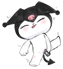 anthro blush chibi clitoris dildo dildo_in_vagina dildo_insertion ears_down female genitals looking_pleasured lying masturbation penetration pivoted_ears sex_toy sex_toy_in_vagina sex_toy_insertion simple_background solo spade_tail tail vaginal vaginal_penetration vibrator vibrator_in_vagina white_background young young_anthro touboutenshi onegai_my_melody sanrio kuromi demon lagomorph leporid mammal rabbit