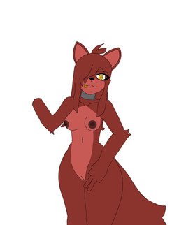 amputee anthro crossgender disability fangs female mtf_crossgender nude simple_background solo teeth white_background silver_hood_onlyfans five_nights_at_freddy's scottgames foxy_(fnaf) canid canine fox mammal hi_res