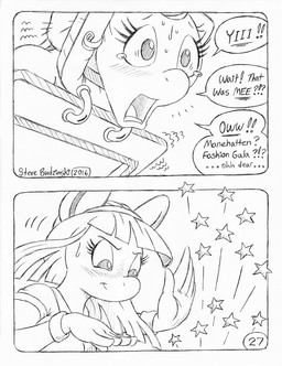5_fingers anthro bdsm blush blush_lines bodily_fluids bondage bound butt_bongos butt_slap dialogue duo eyelashes female fingers horn massage_table salon slap spa spanking speech_bubble sweat tears text tied_down towel towel_on_head unicorn_horn circe_(artist) friendship_is_magic hasbro my_little_pony mythology blue_nile_(mlp) rarity_(mlp) earth_pony equid equine horse mammal mythological_creature mythological_equine pony unicorn comic english_text monochrome