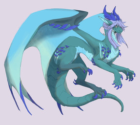 after_transformation aquamarine_body armored_body bladed_wings female feral hair hair_bun horn mature_female purple_hair scales solo spikes spikes_(anatomy) tail unusual_anatomy unusual_wings wings hunds european_mythology mythology lady_zaffre_(alphaleader) dragon mythological_creature mythological_scalie scalie western_dragon
