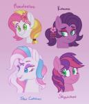 fur hair pre-g4 purple_body purple_fur purple_hair solo white_body white_fur itoruna hasbro mlp_g3 my_little_pony my_little_pony_(2003) honolu-loo_(mlp) kimono_(mlp) sky_wishes star_catcher_(pre-g4) equid equine horse mammal pony 2019 character_name digital_media_(artwork) hi_res multiple_images