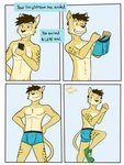 3:4 anthro boxer_briefs bulge cellphone cheetah clothed clothing comic dressing electronics english_text felid feline fuze hi_res holding_cellphone holding_clothing holding_object holding_phone holding_underwear male mammal navel nipples nude phone solo text text_message topless underwear underwear_only
