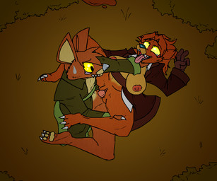 3_toes 4_fingers anthro areola asphyxiation belly big_breasts blue_clothing blue_coat blue_nose blue_topwear blush blush_lines bodily_fluids breasts brown_body brown_fur choking claws clothed clothing coat detailed_background duo ears_back eye_roll feet female female_penetrated fingers from_front_position fur genitals gloves grass green_clothing green_coat green_topwear hair hand_holding_leg hand_on_leg hand_on_neck hand_on_thigh handwear high-angle_view kneeling leg_scar looking_pleasured lying lying_on_ground male male/female male_penetrating messy_hair military military_clothing military_uniform missionary_position multicolored_body nipples on_back on_ground open_mouth outside outside_sex overweight partially_clothed partially_clothed_anthro partially_clothed_female partially_clothed_male penetration penis pivoted_ears plant scar sex sharp_teeth shirt shrub slightly_chubby slightly_chubby_anthro slightly_chubby_female smile sweat sweatdrop tan_body tan_fur tears tears_of_pleasure teeth thick_thighs toe_claws toes tongue tongue_out topwear two_tone_body uniform vaginal vaginal_penetration vulva worried yellow_eyes yellow_sclera blude550 conker's_bad_fur_day rareware bear mammal tediz 6:5 digital_media_(artwork) story story_in_description