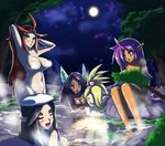 black_hair blonde_hair blush breasts convenient_censorship eyes_closed female group hair hot_spring moon navel night not_furry nude partially_submerged purple_hair red_hair water sonicboom30813 shantae_(series) wayforward harmony_(shantae) plink_(shantae) shantae vera_(shantae) zapple_(shantae) genie humanoid hi_res